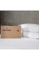 UMI. Essentials Luxuriöse Gänsefeder-/Daunenkissen weich Hotelqualität – 100 % Baumwollbezug 2er-Set (48 x 74 cm)