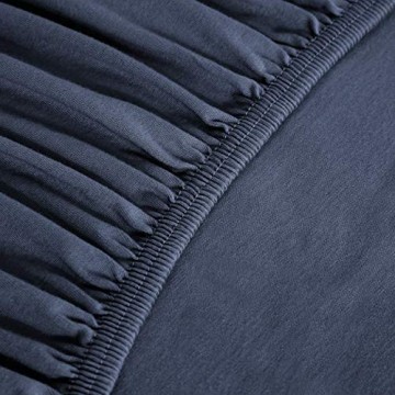Basics - Spannbetttuch Jersey Marineblau - 160 x 200 cm