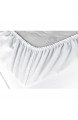 Biber-Spannbetttuch - schwere Qualität aus 100% Baumwolle - für Wasser- und Boxspringbetten - Steghöhe ca. 35 cm - in 7 Farben und in 3 Größen 140 x 200 cm weiß