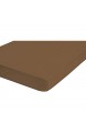 biberna 0077155 Spannbetttuch Jersey (Matratzenhöhe max. 22 cm) 1x 140x200 cm > 160x200 cm chocolate
