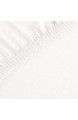 CelinaTex Casca Topper Spannbettlaken 180x200-200x220 cm Schnee weiß Jersey Mako Baumwolle 210g/qm Elasthan Spannbetttuch