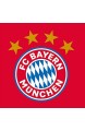 FC Bayern München Spannbettlaken Rot 90-100 cm x 190-200 cm 100% Baumwolle Mia san mia Allianz Arena Fußball Rekordmeister FCB Bundesliga Spannlaken Bettlaken Spannbetttuch passend zur Bettwäsche