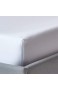Homescapes Spannbettlaken/Spannbetttuch 90 x 190 cm – 100% Bio-Baumwolle Fadendichte 400 Perkal – weiß