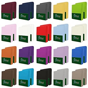 NatureMark 2er Pack MICROFASER Spannbettlaken Spannbetttuch Doppelpack in vielen Größen und Farben MARKENQUALITÄT ÖKOTEX Standard 100 | 90 x 200 cm - 100 x 200 cm - Silber grau