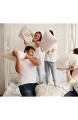 Agoer Kopfkissen Set 50 x 50 cm + 40 x 40 cm 4er Set Premium Kissen Set Baumwolle Sofakissen Zierkissen für einen erholsamen Schlaf weiß (2er 40x40cm +2er 50x50cm)