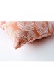 Nielsen Kissen Leaves 45x45 cm Sun Baked (orange/weiß) Baumwolle Bedruckt Gemustert Dekokissen modisches Kissen Sommerkissen Sofakissen Couchkissen Zierkissen Dekoration inkl. Füllkissen