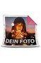 Print Royal Foto-Kissen Selbst gestalten (40 x 40 cm) - mit Foto individuell Bedruckt/Rückseite Pink/Personalisierte Geschenk-Idee/Deko-Kissen/Kopf-Kissen inkl. Füllung