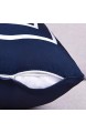 Alishomtll Dekorativ Kissenbezug 45 x 45 cm weich Letter Sofa Kissenhülle Alphabet Buchstabe Zierkissenbezug Kinder Polyester Dunkelblau (A)