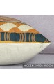 Bateruni 4er Set Kissenbezug Baumwolle Leinen Alte Ägyptisch Retro-Stil Zierkissenbezüge Afrika Dekorative Kissenbezüge für Sofa Couch Wohnzimmer 45x45cm