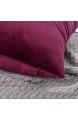 eletecpro Kissenbezug 40x40cm 2er Set Samt Kissenhülle mit Verstecktem Reißverschluss Rot Zierkissenbezüge für Sofa und Terrasse Büro in großer Farb- Größenauswahl