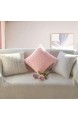 Fittia 2er Set dekorative romantische 3D Rose Blumen Zierkissenbezug Flauschige Kunstfell Kunstpelz Throw Sofakissenbezug Dekokissenbezug Zierkissenhülle Weiß 45x45cm