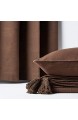 Homescapes Kissenhülle Rajput brauner Zierkissenbezug 45 x 45 cm für Dekokissen und Sofakissen aus 100% Baumwolle mit Reißverschluss