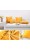 SUNBEAUTY Dekorative Kissenbezüge 45 x 45 Gelb Kissenhülle Samt Kissenbezug 30x50 Wurfkissenbezug mit Pompoms 4er Set Zierkissenbezug für Sofa Schlafzimmer Büro Auto