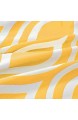 Topfinel 6er Set Kissenbezüge 40x40 cm Qualitäts Kissenhüllen in Segeltuch mit Geometrischen Mustern für Sofa Auto Terrasse Zierkissenbezüge Pfeil Dunkelgelb und Weiß