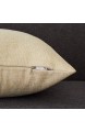 Topfinel Kissenbezüge aus Baumwolle Leinen Zierkissenbezüge Blätter Muster für Wohnzimmer Schlafzimmer 40 x 40cm 4er Set