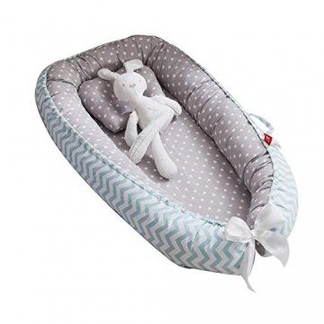 DorkasDE Babynest Kuschelnest Matratze im Bett Faltbett Babybett Reisebett