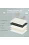 GOPLUS Matratze für Kinderbett Rutschfeste Kinderbettmatratze aus Schwamm mit einem abnehmbaren & waschbaren Hygienebezug Babymatratze mit Tragetasche für Zuhause & Reisen 60x120cm