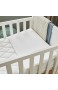 P'tit Lit Baby-Neigungsplatte 60 x 35 cm – für Bett 60 x 120 cm – reduziert Reflux Milbenschutz neigbar 15 ° Abnehmbarer Bezug