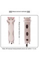 Chutoral Kuschelige Katze Plüsch Plüsch-Katzenpuppe gefülltes Kätzchenspielzeug langes Katzen-Schlafkissen Geschenk für Kinder Freundin (150 cm)