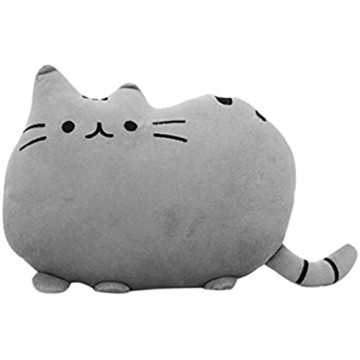 Durshani Plüsch Süße Katze Form Kissen kissenpolster Sofa Spielzeug Wohnkultur Grau by