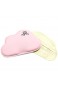 Fluffy Baby Perfect Pillow – Orthopädisches Babykissen für Neugeborene/Säuglinge – Gegen Flachkopf/Plattkopf/Kopfverformung (Plagiozephalie)- 2 Bezüge - Gedächtnisschaum -gelb/rosa