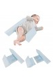 FREEDOH Säuglingsnest-Baby-Positionierungskissen Abnehmbares Und Waschbares Bequemes Seitenkissen Dreieck-Positionierungs-Babykissen Um Babys Beim Einschlafen Zu Helfen Rosa