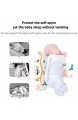 HXRRB Seitenstützkissen für Baby Baby Anti Plattkopf Kissen Abnehmbares Waschbares Baby-Dreieck Keil Seite Schlafkissen für Neugeborenes Säugling