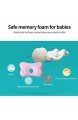 Ningque Babykissen Neugeborenes atmungsaktives Gedächtnisschaumkissen Schlafstütze gegen flaches Kopfkissen für Baby und Kleinkind flaches natürliches Baby