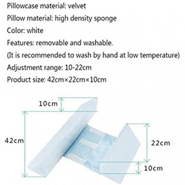 Seitenstützkissen für Babys Baby-Keilkissen aus atmungsaktiver Velvet Einfach zu verwenden Abnehmbares abnehmbares und waschbares Kissen gegen Überschlag DREI Farben