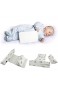 spier Babykissen - Weiches Seitenstützkissen Einstellbares Babyschlafkissen Abnehmbares und waschbares Anti-Rolling-Seitenkissen für Neugeborene