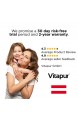 Vitapur 2-teiliges Set mit Kopfkissen und Decke - für Neugeborene 100x135 cm + 40x50 cm - Set mit Mikrofasern - Öko-Tex 100 zertifiziert | Weiss | 0-12 Monate