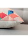 yeeju quadratisch Nordic Colorful Triangles Diamanten Geometrische Baumwolle/Leinen Dekorative Kissenbezüge Werfen Kissenbezug  Geometric Set Of 2 02 16*16 inch
