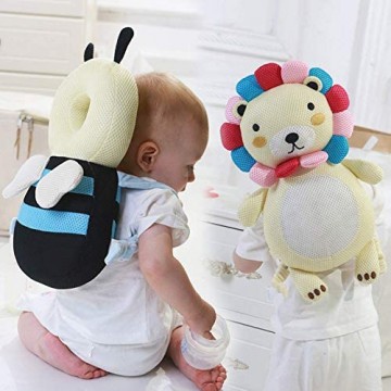 YIWOYI Kleinkind-Kissen Baby-Kopfschutz Sicherheitskissen Kopfform Nacken niedliches Widerstandskissen zum Laufen und Krabbeln (04)
