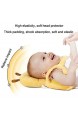 ZHive Baby Head Protection Cushion Adjustable Child Safety Pad Baby Toddler Protection Head Cute Bee Pillow for Toddlers from 4 to 36 Months (Yellow Bee Net)