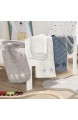 Ibena Lelu Kinderdecke 75x100 cm – Babydecke grau wollweiß mit Streifen und Sternen hoher Baumwollanteil kuschelig weich und angenehm warm