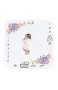 JMITHA Baby Milestone Decke Baby Monatliche Decke Fotohintergrund-Decke aus Flanell für Babyfotos mit Meilenstein-Druckmuster Baby Swaddling Decke für Fotografie 100 x 100cm (02)