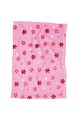 Playshoes Baby und Kinder Fleece-Decke vielseitig nutzbare Kuscheldecke für Jungen und Mädchen 75 x 100 cm mit Blumen-Muster