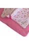 Steiff Babydecke mit Wunsch-Name bestickt rosa mit Kirschen und Schmetterlingen 95 cm x 65 cm personalisierte Jerseydecke Namensdecke barely pink für Mädchen