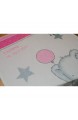 Wolimbo Flausch Babydecke mit Ihrem Wunsch-Namen und Ballon Elefant Ente Motiv - personalisierte / individuelle Geschenke für Babys und Kinder zur Geburt Taufe und Geburtstag - 75x100 cm für Mädchen und Jungen