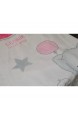 Wolimbo Flausch Babydecke mit Ihrem Wunsch-Namen und Ballon Elefant Ente Motiv - personalisierte / individuelle Geschenke für Babys und Kinder zur Geburt Taufe und Geburtstag - 75x100 cm für Mädchen und Jungen