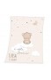 Wolimbo Soft-Peach Babydecke mit Wunsch-Namen und Little Dreamer 75x100 cm - personalisierte/individuelle Geschenke für Babys und Kinder zur Geburt Taufe und Geburtstag
