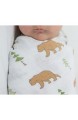 Amazing Baby von SwaddleDesigns Tolles Set mit 3 Pucktüchern aus Baumwoll-Musselin Outdoor Abenteuer Neutral 116 x 116 cm