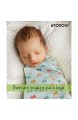 Baby-Musselin 4 Stück 2 Varianten Bio-Baumwolle zertifiziert leicht 120 cm x 120 cm – Babydecke aus Baumwolle – Geschenke für Neugeborene (Little Traveler)