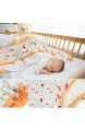 Baby Musselin Swaddle Decke Tücher Neugeborenes Baby wickeln Decke 4 Schicht Bambus Sommer Decke für Kleinkind 43x 47 (Orange)
