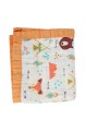 Baby Musselin Swaddle Decke Tücher Neugeborenes Baby wickeln Decke 4 Schicht Bambus Sommer Decke für Kleinkind 43x 47 (Orange)