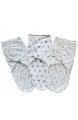 Baby Pucksack für Neugeborene - Fastique Kids® Wickeltuch aus 100% Baumwolle - Wickeldecke für Säuglinge - Schlafsack weich und kuschelig - 3er Pack