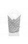 Baby-Wickeltuch für Neugeborene Baumwolle weiße Sterne auf grauem Grund
