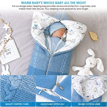 Haokaini neugeborenes Baby Wickeldecke wechselbarer Kinderwagen wickelt Schlafsack einstellbare dicke warme Winterschlafsackmatte