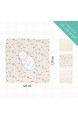 Hinrichsen & Co. 4 Babydecken Stilltücher Pucktücher Wickeldecke für Babys und Kinder aus organischer Baumwolle 120x120cm mit farbigen Tiermotiven aus Bio Baumwolle