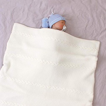 Kleinkind Wickeldecke Plüsch Wrap Schlafsäcke mit Reißverschluss Mehrzweck Gestrickte Kapuze Swaddle Schlafsack für 0-12 Monate Baby